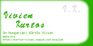 vivien kurtos business card