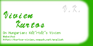 vivien kurtos business card